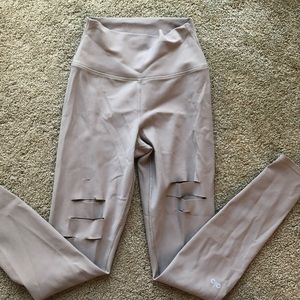Alo Yoga High Waisted Ripped Warrior Leggings
